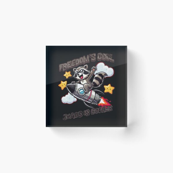 Item preview, The Freedom-Seeking Raccoon, Riding Rockets and Chasing Stars designed and sold by celcino-studio.