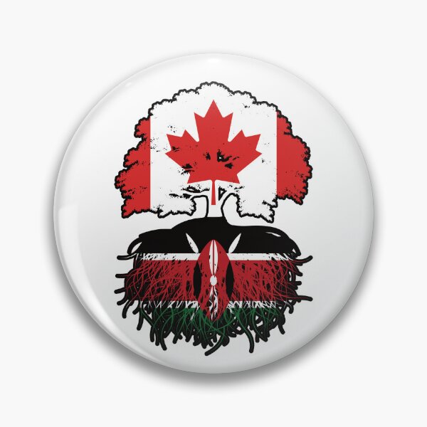 Item preview, Kenya Kenyan Canadian Canada Tree Roots Flag designed and sold by FlagX.