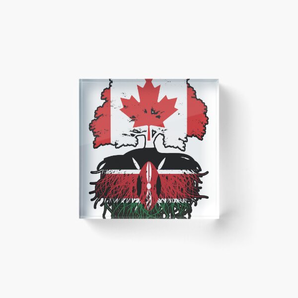 Item preview, Kenya Kenyan Canadian Canada Tree Roots Flag designed and sold by FlagX.