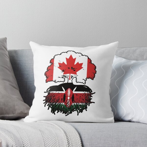 Item preview, Kenya Kenyan Canadian Canada Tree Roots Flag designed and sold by FlagX.