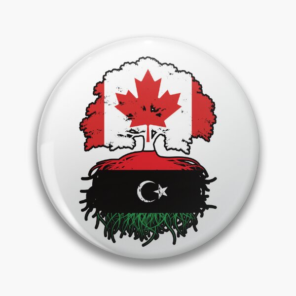 Item preview, Libya Libyan Canadian Canada Tree Roots Flag designed and sold by FlagX.