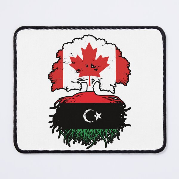 Item preview, Libya Libyan Canadian Canada Tree Roots Flag designed and sold by FlagX.