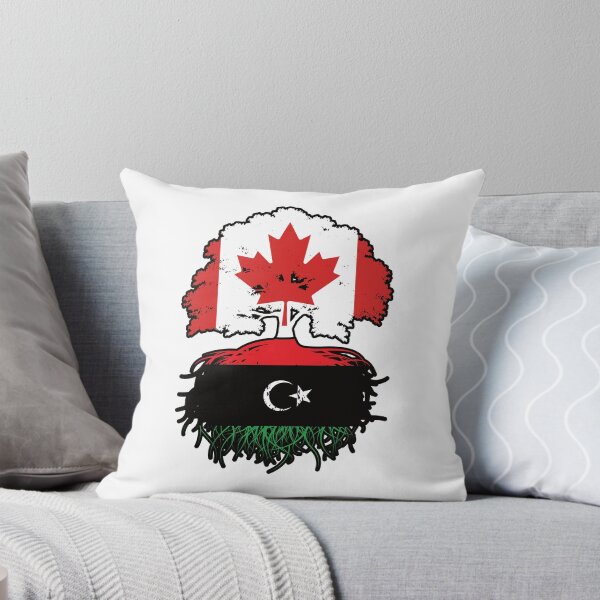 Item preview, Libya Libyan Canadian Canada Tree Roots Flag designed and sold by FlagX.