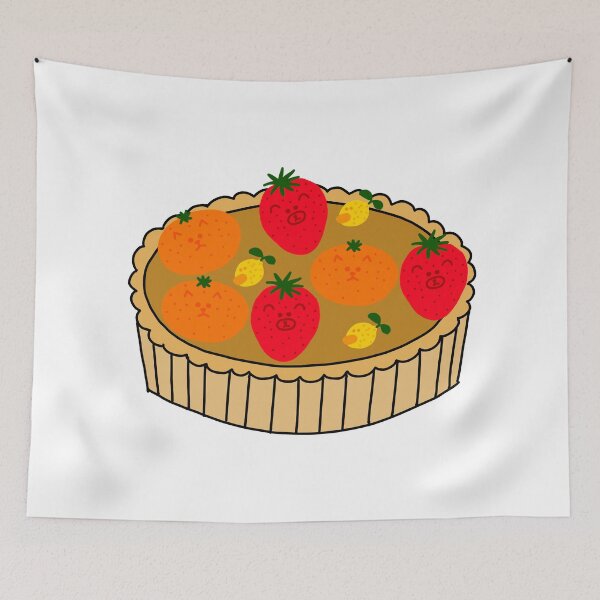 Item preview, pie with fruits friends designed and sold by superbaechoo.