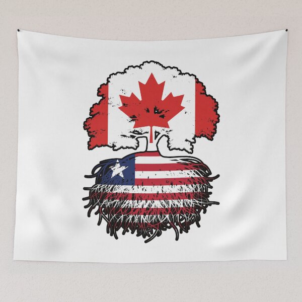 Item preview, Liberia Liberian Canadian Canada Tree Roots Flag designed and sold by FlagX.
