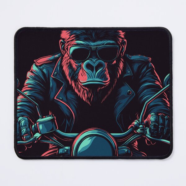 Item preview, Gorilla Rider on a Motorcycle designed and sold by shafranietz.