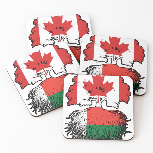 Item preview, Madagascar Malagasy Canadian Canada Tree Roots Flag designed and sold by FlagX.