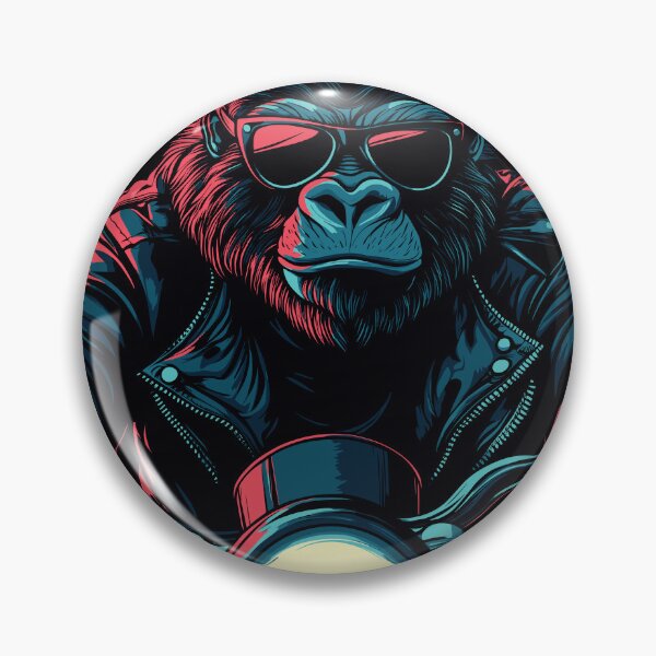 Item preview, Gorilla Rider on a Motorcycle designed and sold by shafranietz.