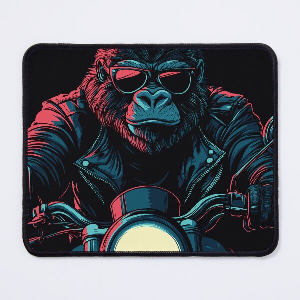 Item preview, Gorilla Rider on a Motorcycle designed and sold by shafranietz.