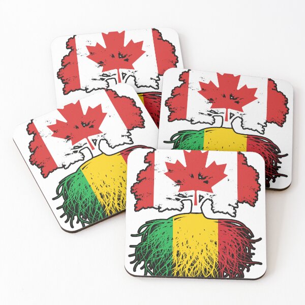 Item preview, Mali Malian Canadian Canada Tree Roots Flag designed and sold by FlagX.
