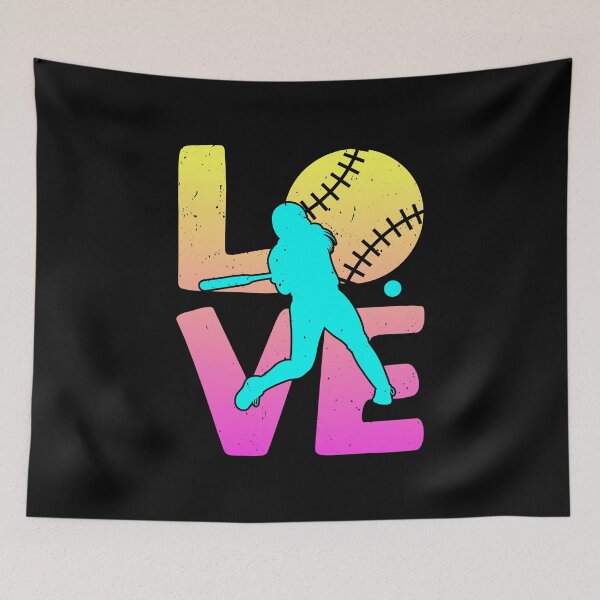 Item preview, Love Softball Funny Bat And Ball Baseball Game Player Outfit designed and sold by Phoebeys.