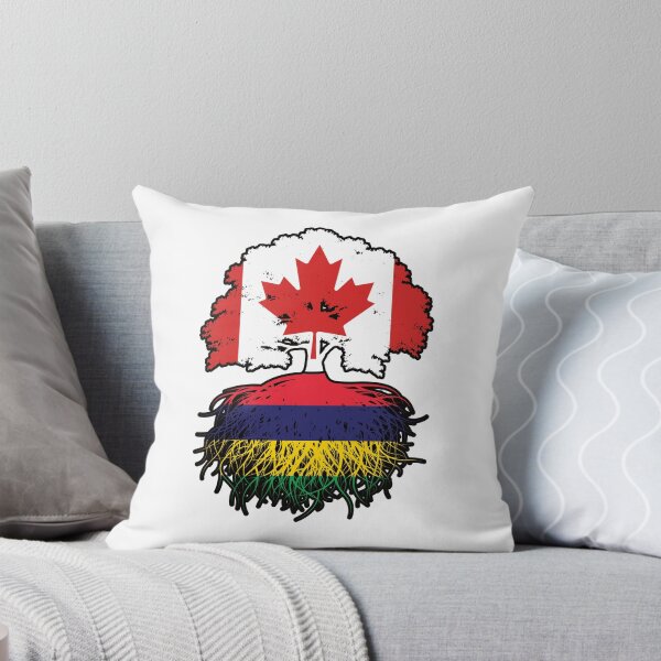 Item preview, Mauritius Mauritian Canadian Canada Tree Roots Flag designed and sold by FlagX.