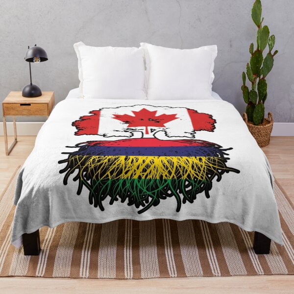 Item preview, Mauritius Mauritian Canadian Canada Tree Roots Flag designed and sold by FlagX.