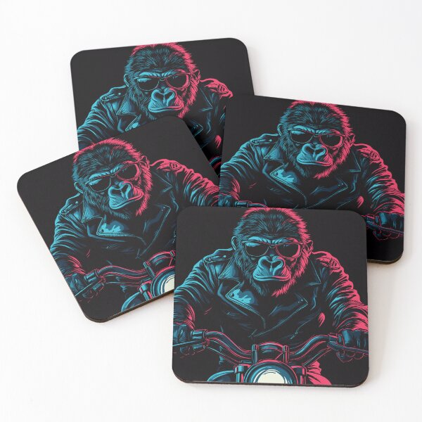 Item preview, Gorilla Rider on a Motorcycle designed and sold by shafranietz.