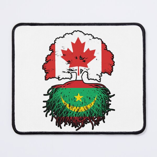 Item preview, Mauritania Mauritanian Canadian Canada Tree Roots Flag designed and sold by FlagX.