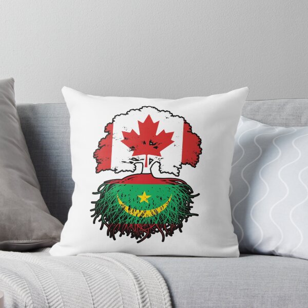 Item preview, Mauritania Mauritanian Canadian Canada Tree Roots Flag designed and sold by FlagX.