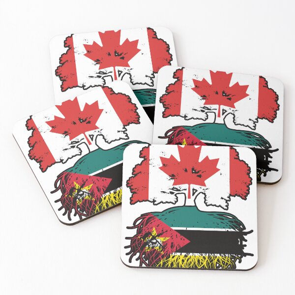 Item preview, Mozambique Mozambican Canadian Canada Tree Roots Flag designed and sold by FlagX.