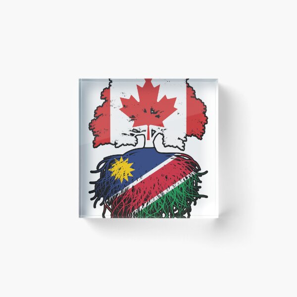 Item preview, Namibia Namibian Canadian Canada Tree Roots Flag designed and sold by FlagX.
