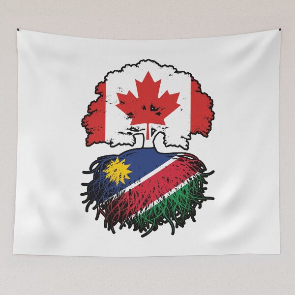 Item preview, Namibia Namibian Canadian Canada Tree Roots Flag designed and sold by FlagX.