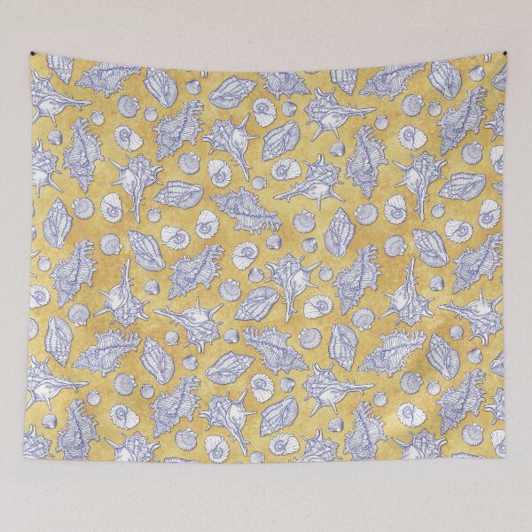 Item preview, Sea shells on gold sand designed and sold by PP-Patterns.