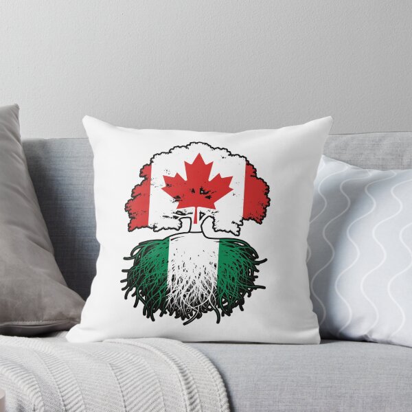 Item preview, Nigeria Nigerian Canadian Canada Tree Roots Flag designed and sold by FlagX.