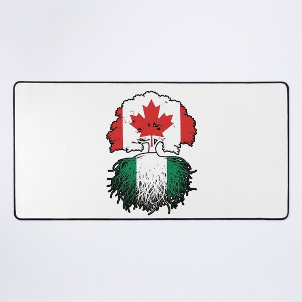 Item preview, Nigeria Nigerian Canadian Canada Tree Roots Flag designed and sold by FlagX.