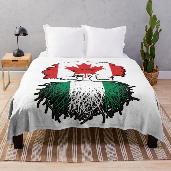 Item preview, Nigeria Nigerian Canadian Canada Tree Roots Flag designed and sold by FlagX.