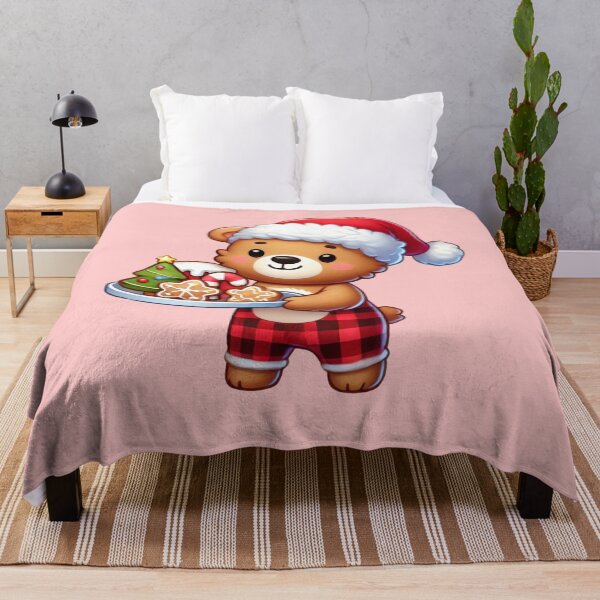 Item preview, Teddy bear baking Christmas cookies decor for children designed and sold by Meandmyshop.