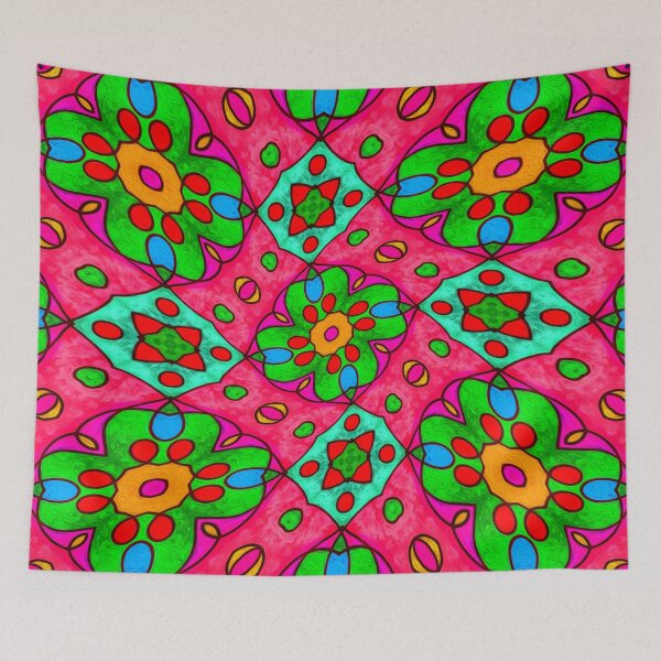 Item preview, Unique Abstract Flowers Pattern designed and sold by Patternflower.