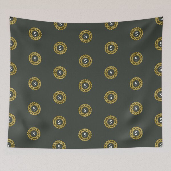 Item preview, Emblema de la letra S ornamental con diseño geométrico de mandala designed and sold by rasagamastore.