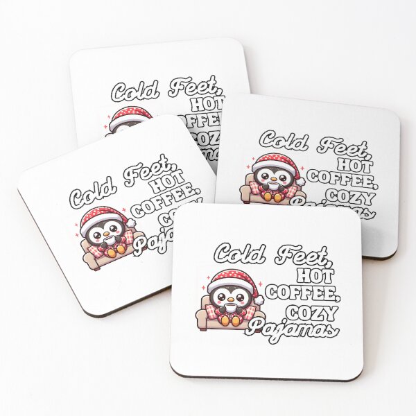 Item preview, Cold Feet, Hot Coffee, Cozy Pajamas designed and sold by CuteAndCozyTees.