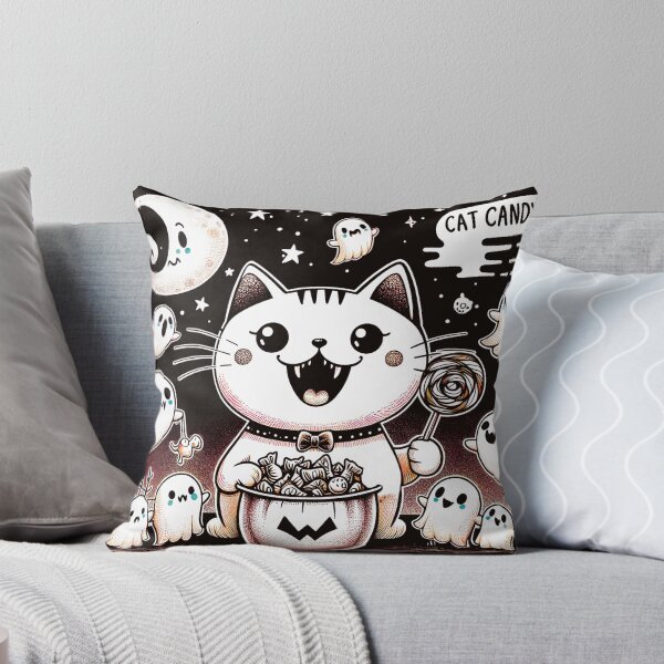 Item preview, Vampire Cat Have Treats For Ghosts designed and sold by HappyHavenStu.