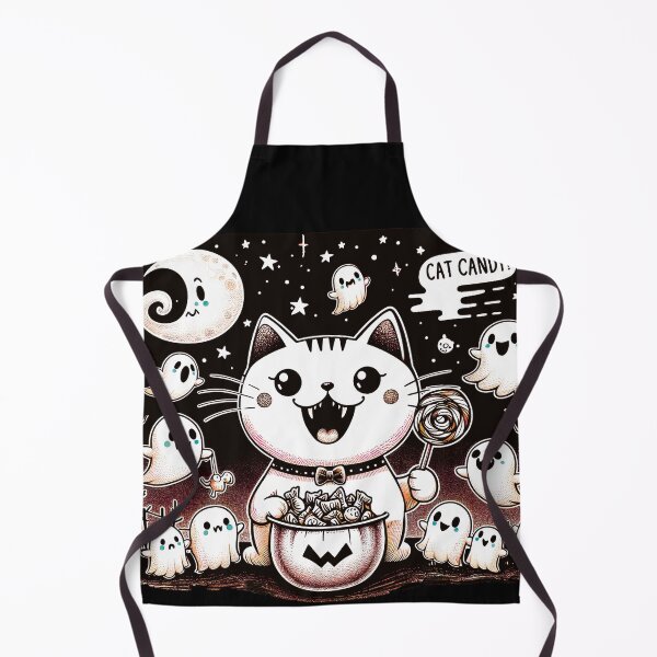 Item preview, Vampire Cat Have Treats For Ghosts designed and sold by HappyHavenStu.