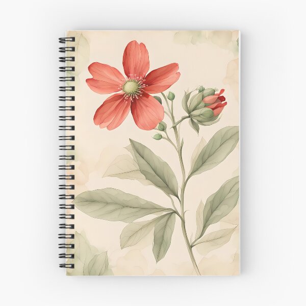 Item preview, Scarlet Petals: A Vintage Floral Portrait designed and sold by TisaMayfly.