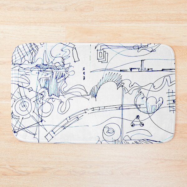 Item preview, abstract in blue designed and sold by Tereza Pilar  Art.