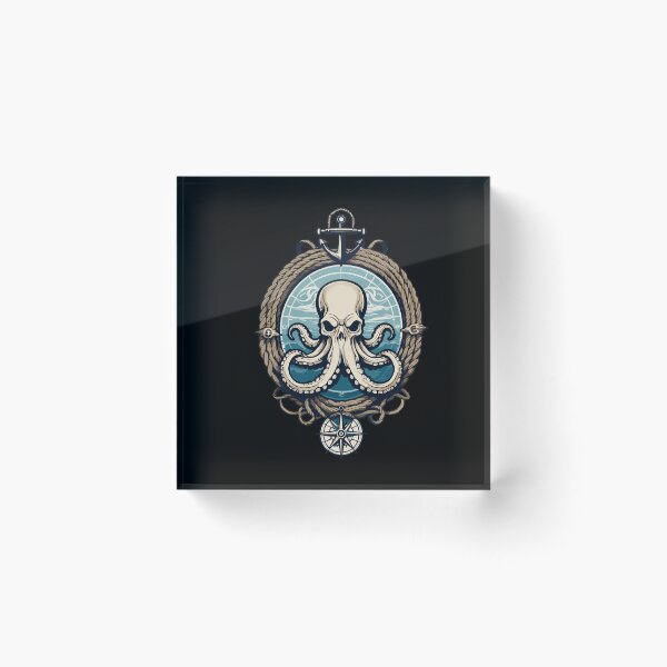 Item preview, Krake Seeungeheuer Hobby Fischer Seefahrer designed and sold by LuminOrb.
