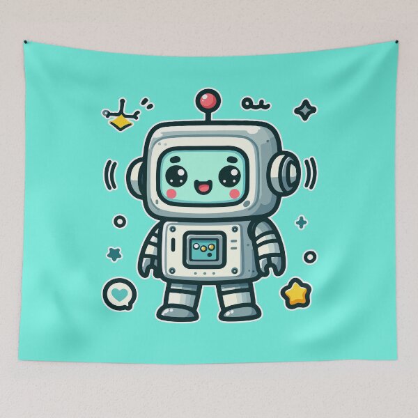 Item preview, Kawaii Cute Robot 1 | Toys and Games for Men and Women t-shirt designed and sold by panchiTWO.