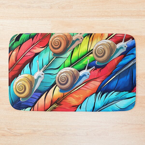 Item preview, Rainbow Snails on Feathers designed and sold by Vestina88.