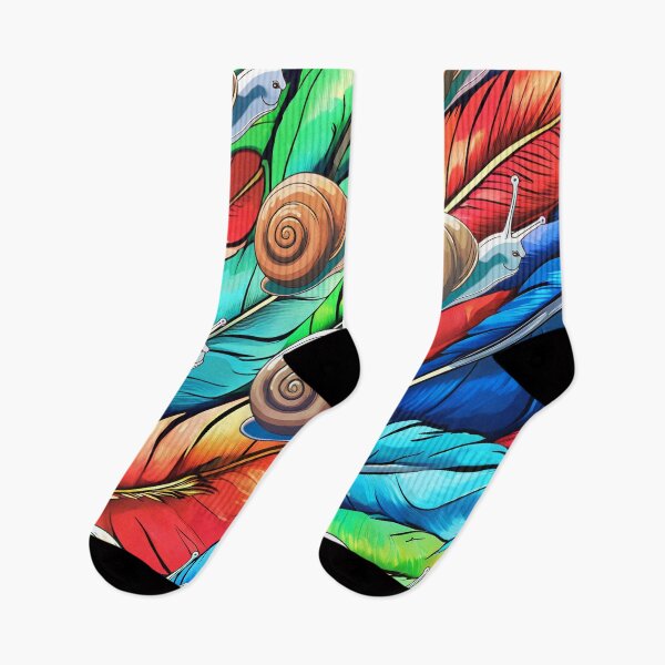 Item preview, Rainbow Snails on Feathers designed and sold by Vestina88.