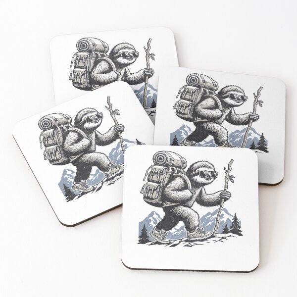 Item preview, Sloth Hiking Adventure designed and sold by PrintCrafting.