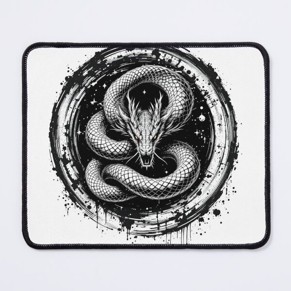 Item preview, Dragon Artwork T-Shirt, Detailed Dragon Design Tee, Mythical Creature Shirt, Unique Dragon Print, Fantasy Art Shirt, Black and White designed and sold by Zeng-Graphics.