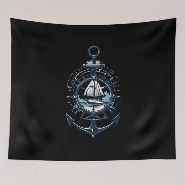 Item preview, Maritime Adventure Sailboat Anchor designed and sold by LuminOrb.