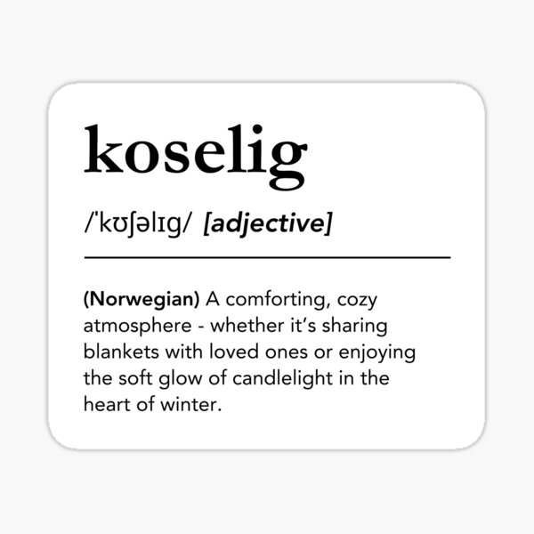 Item preview, Koselig Definition, Beautiful Norwegian Words designed and sold by lagunaklein.
