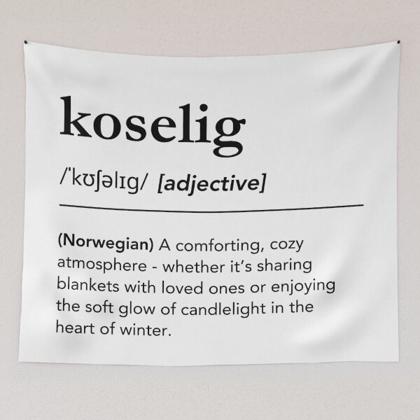 Item preview, Koselig Definition, Beautiful Norwegian Words designed and sold by lagunaklein.