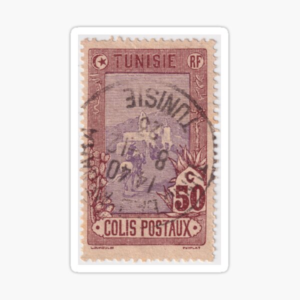 Aperçu de l'œuvre Timbre tunisien, 50c créée et vendue par rogerstrawberry.