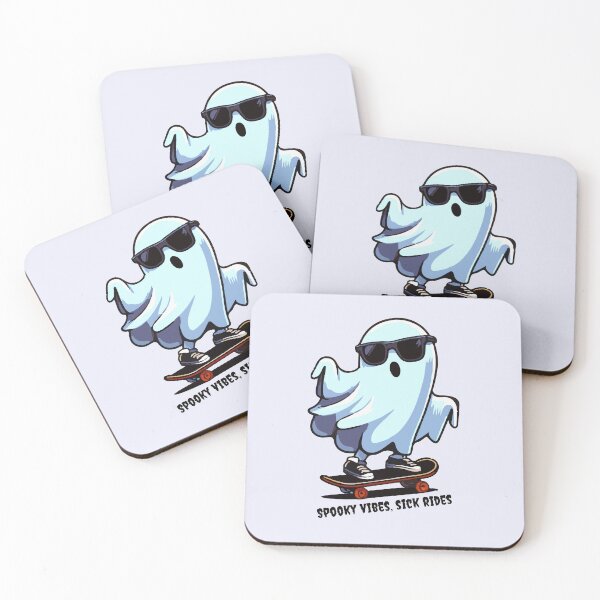 Item preview, Cool Skating Halloween Ghost designed and sold by TevAr.