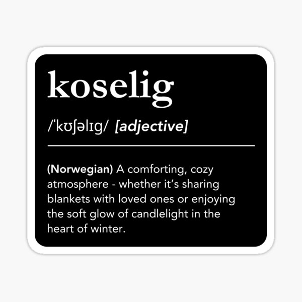 Item preview, Koselig Definition, Beautiful Norwegian Words designed and sold by lagunaklein.