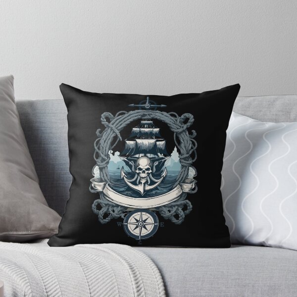 Item preview, Pirate Adventure Sailing Ship Skull designed and sold by LuminOrb.