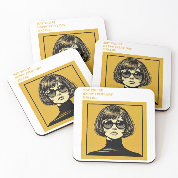 Item preview, May You Be Happy Every Day Retro Art designed and sold by teezzi.