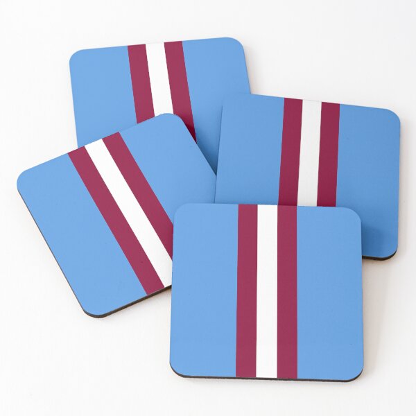 Item preview, Retro Aston Villa Blue, Claret and White Bar Stripes designed and sold by Sporting Colour.